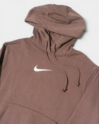 Sudadera con Capucha Nike Marrón Central Swoosh — Talla XS oversize