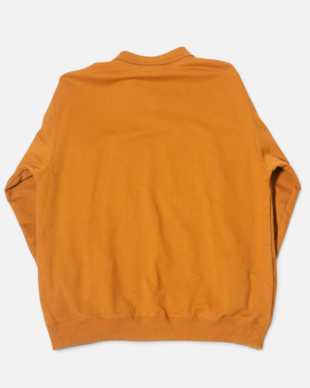 Sudadera Polo Blast Mostaza con Paneles Texturizados Vintage — Talla L Mujer