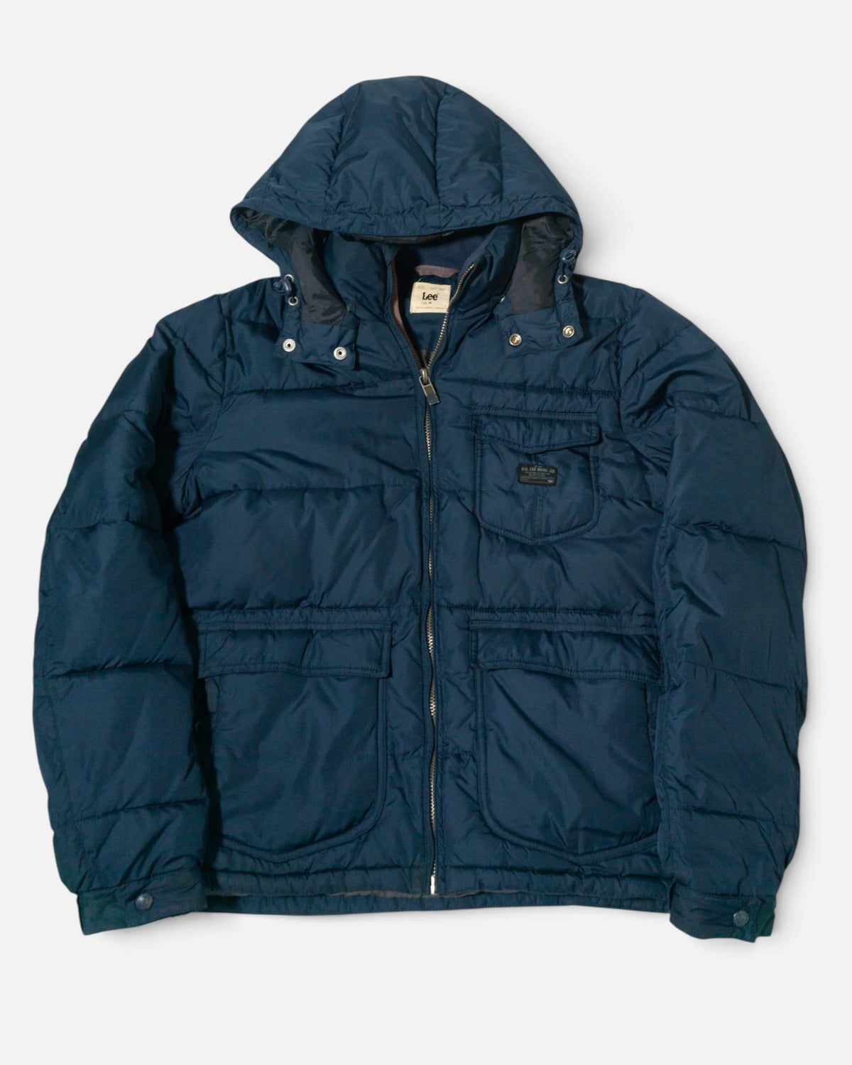 Chaqueta Plumífero Lee Azul Marino Vintage — Talla M
