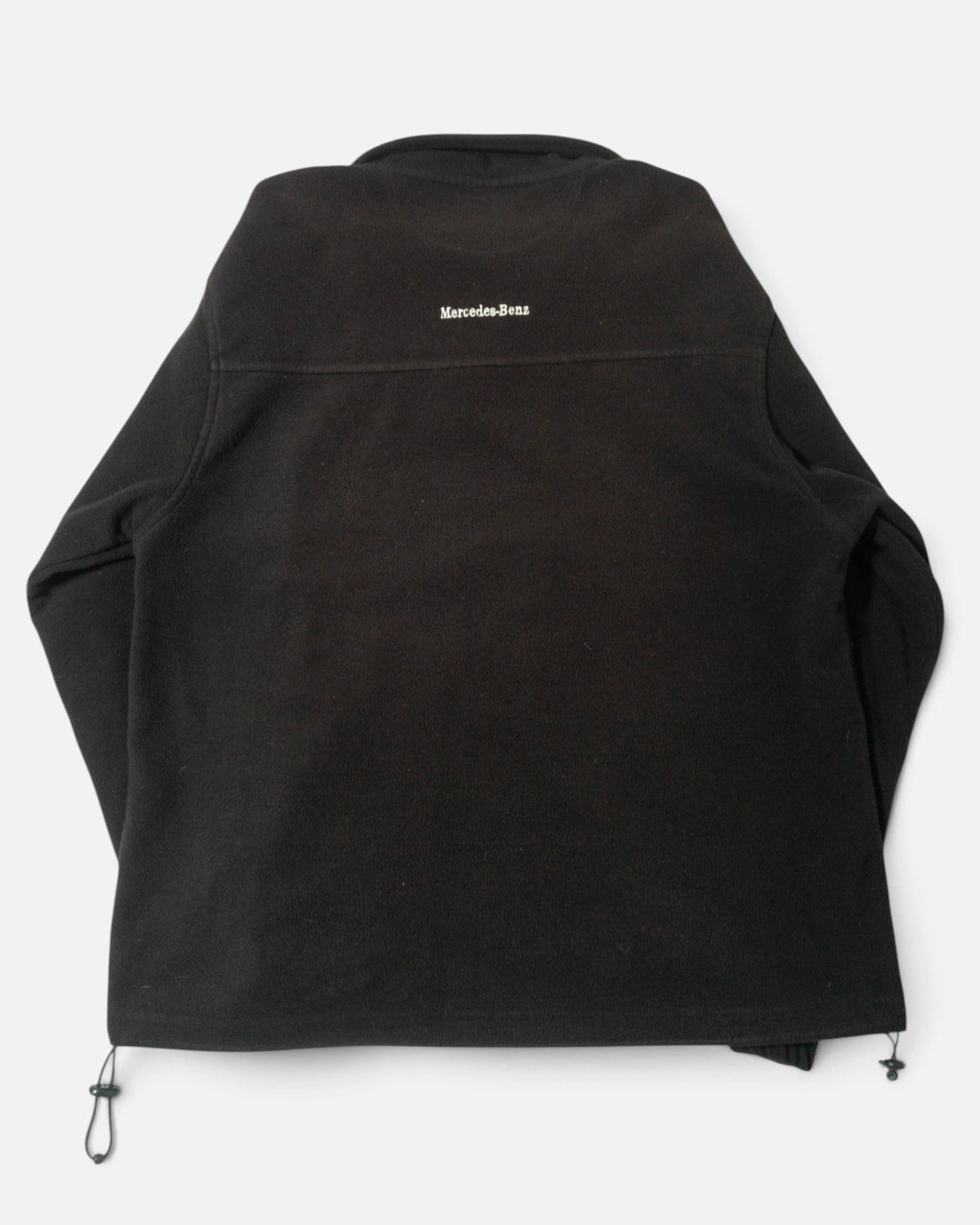 Chaqueta Forro Polar Mercedes-Benz Negra Vintage — Talla XL