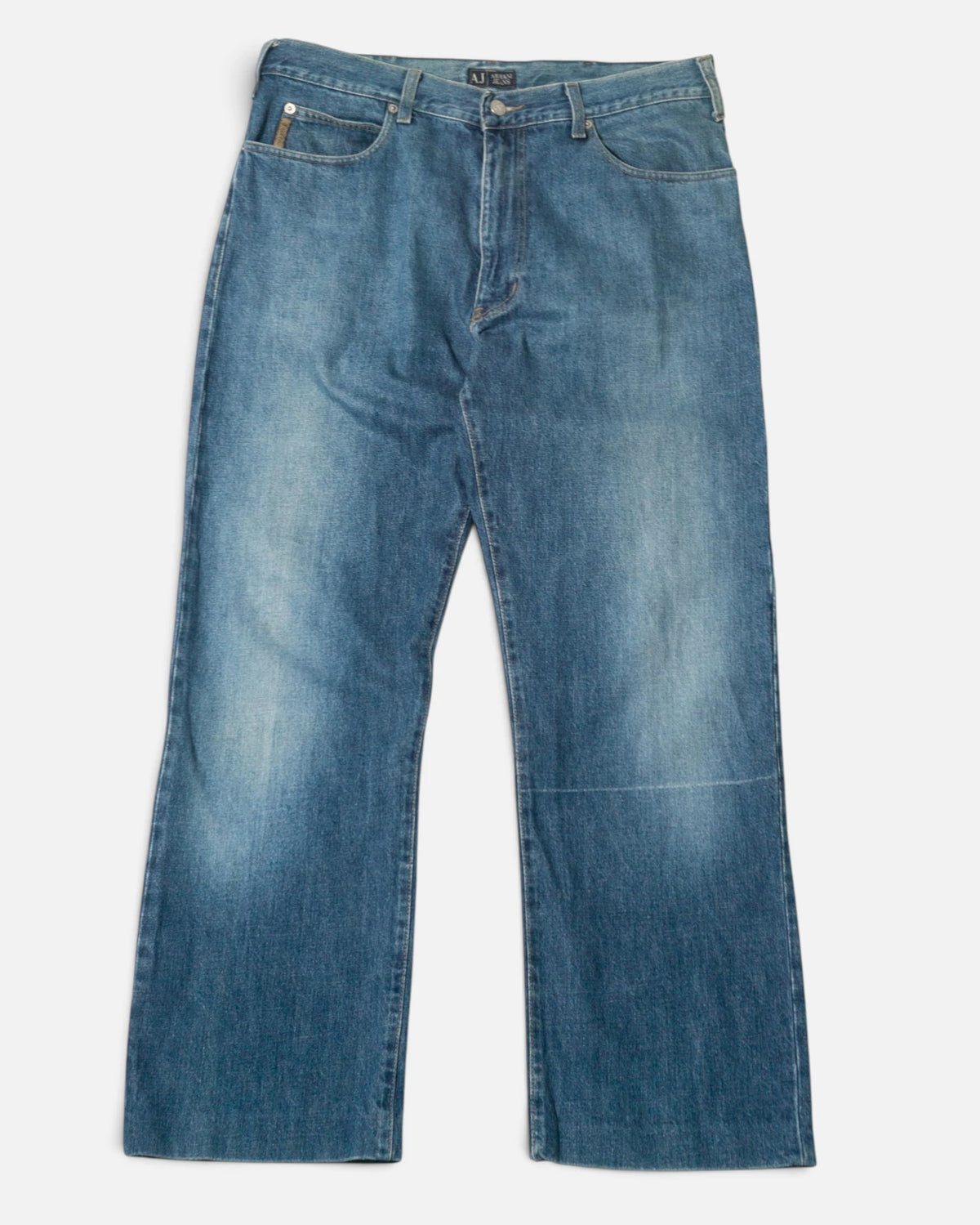 Vaqueros Armani Jeans Rectos Azules Vintage — Talla 46