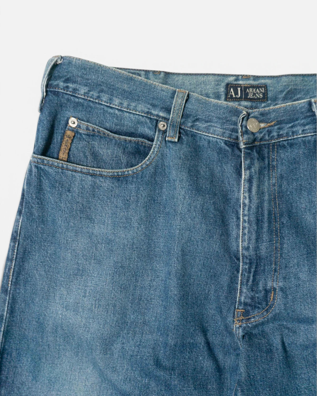 Vaqueros Armani Jeans Rectos Azules Vintage — Talla 46