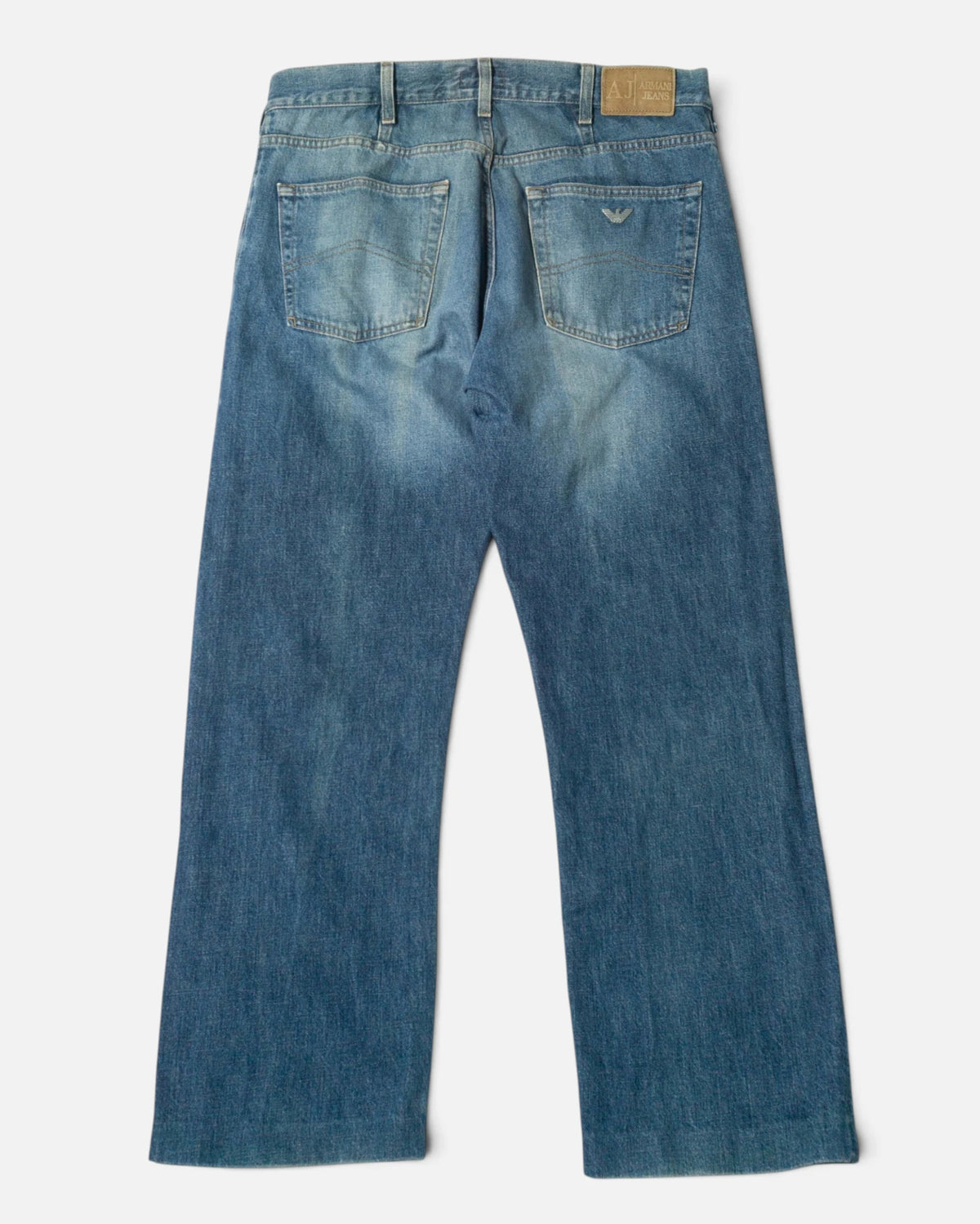 Vaqueros Armani Jeans Rectos Azules Vintage — Talla 46