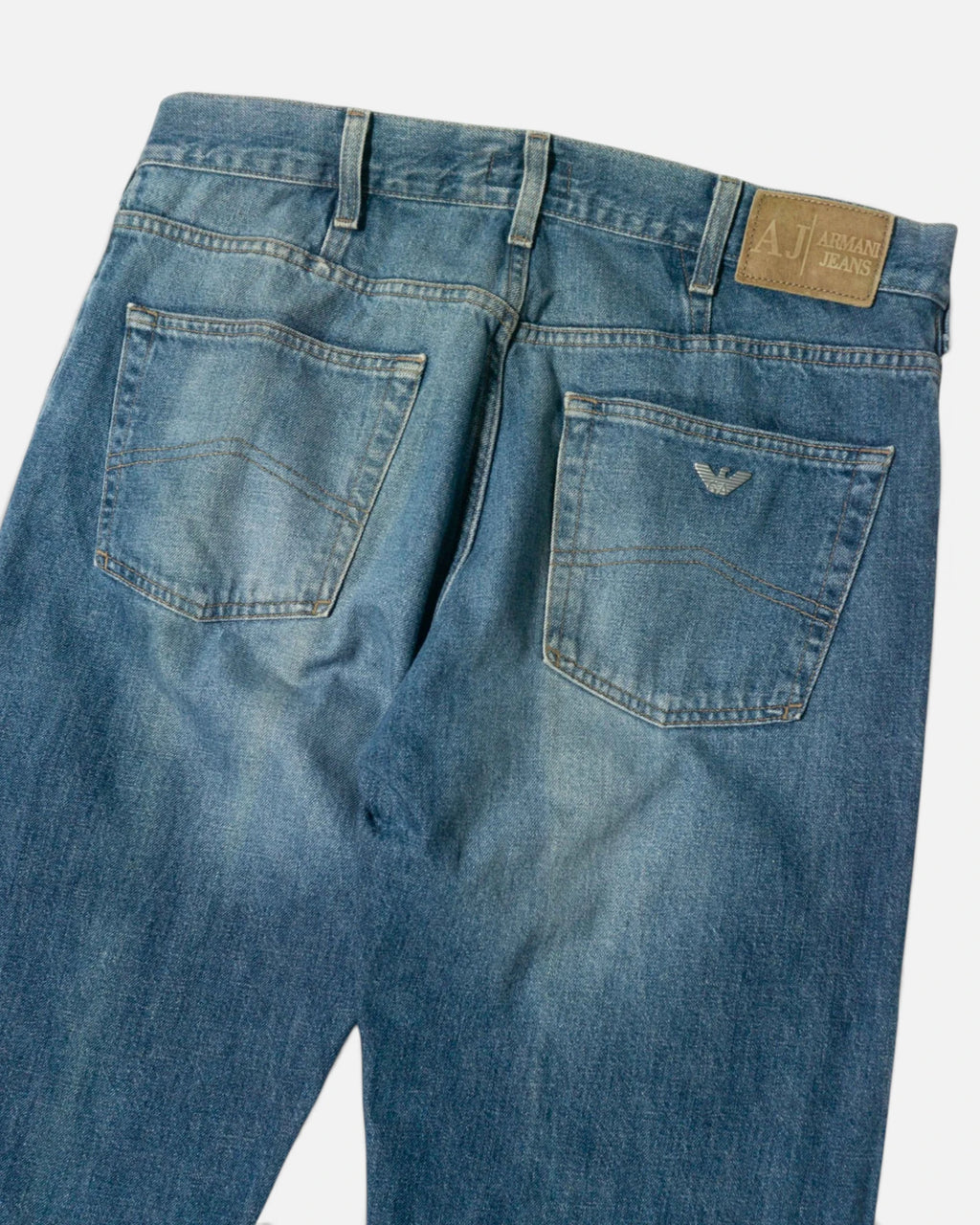 Vaqueros Armani Jeans Rectos Azules Vintage — Talla 46