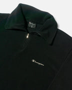 Polar Champion Negra Cuello Alto Cremallera 1/4 Vintage — Talla M