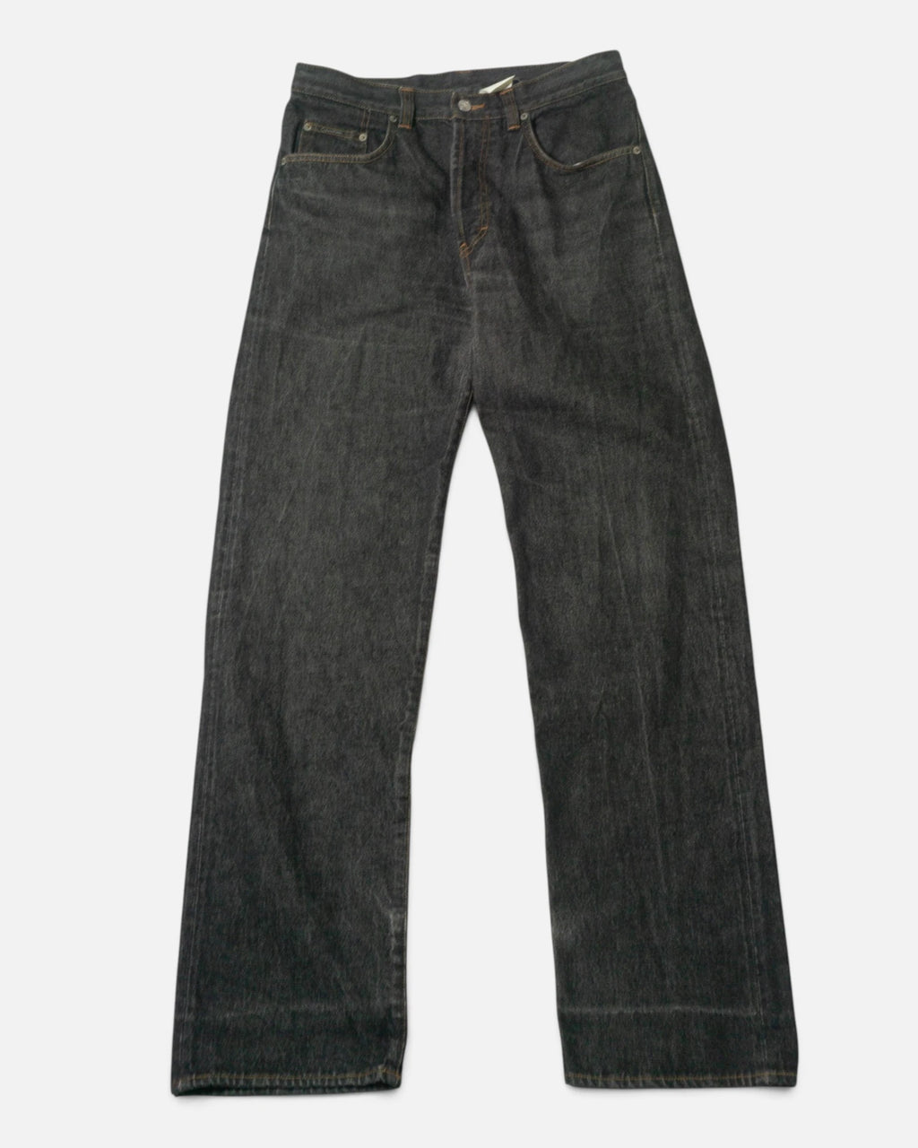 Vaqueros Calvin Klein Rectos Gris Oscuro Vintage — Talla W32