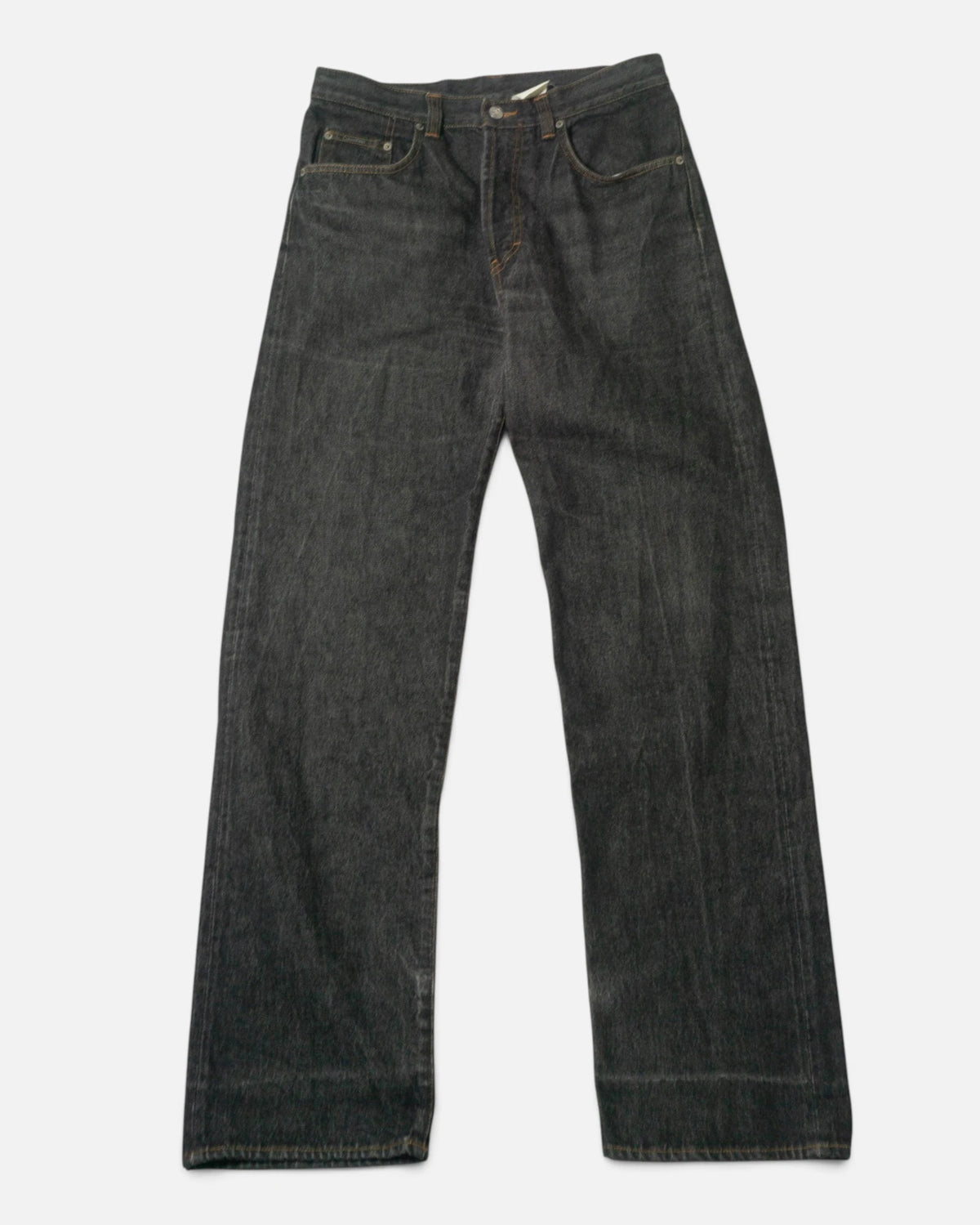 Vaqueros Calvin Klein Rectos Gris Oscuro Vintage — Talla W32