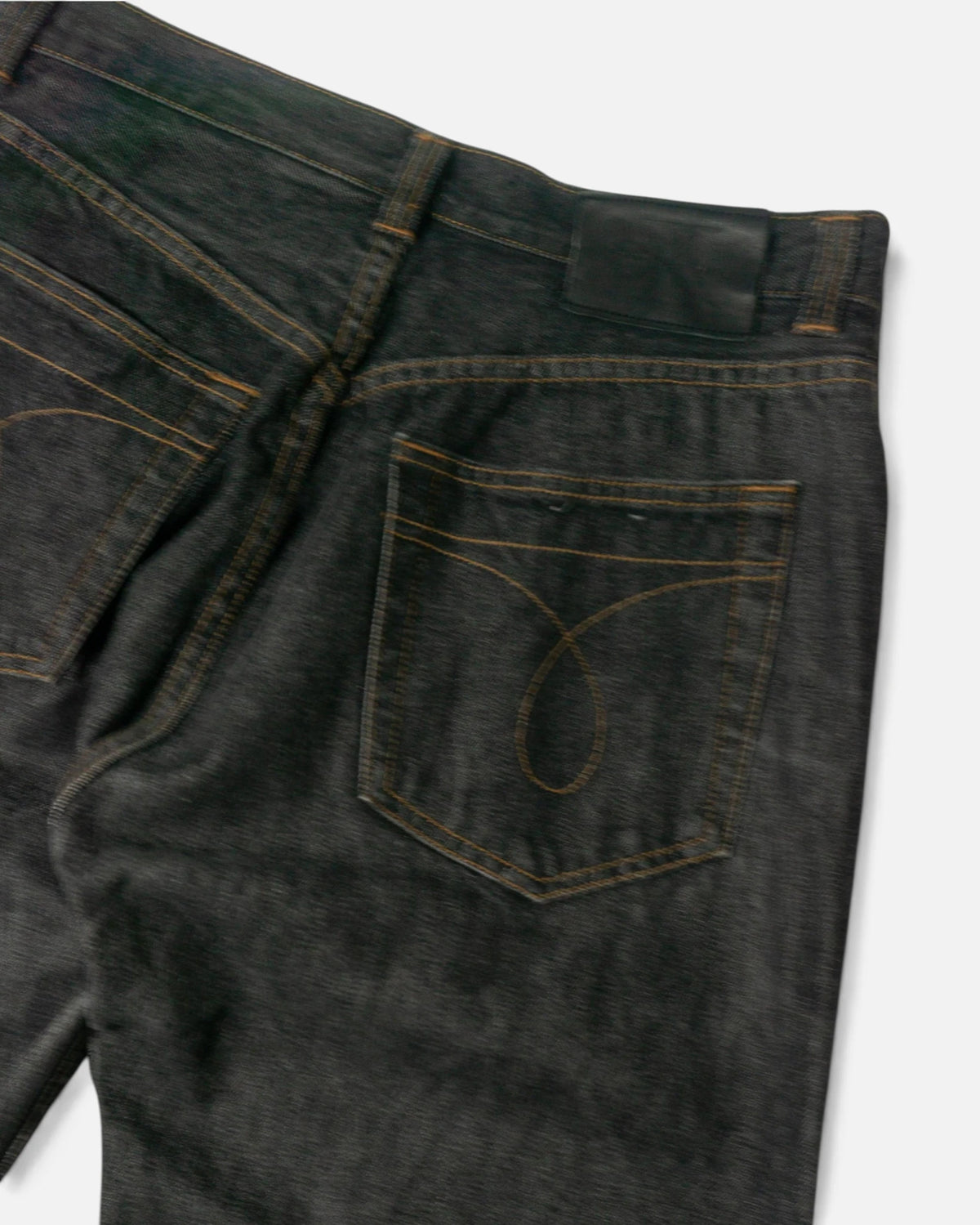 Vaqueros Calvin Klein Rectos Gris Oscuro Vintage — Talla W32