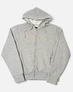 Chaqueta Sudadera Fila Gris con Capucha Vintage — Talla S/M