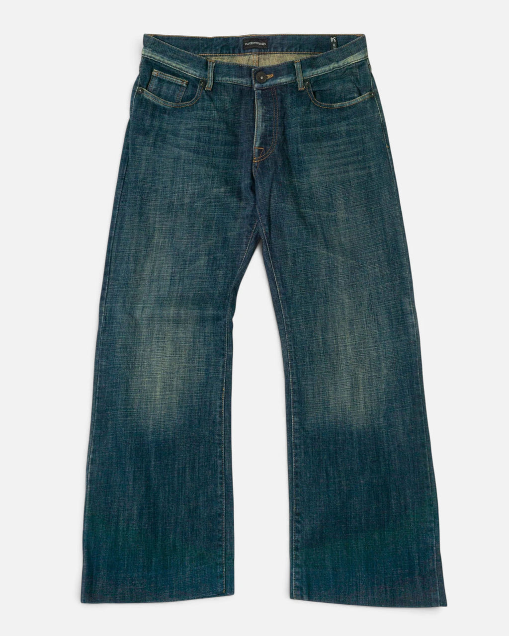 Vaqueros Emporio Armani Anchos Azules Y2K — Talla W34