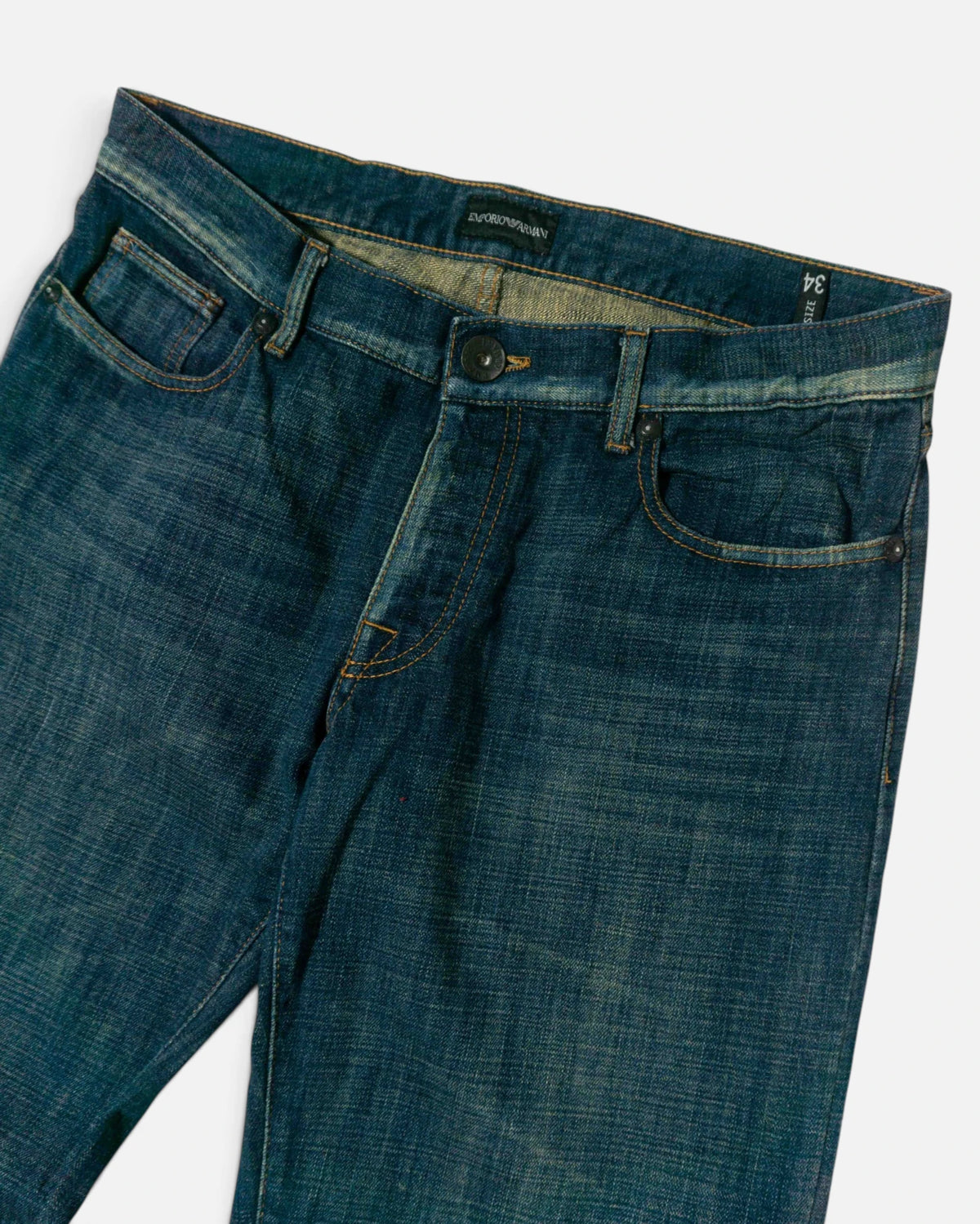 Vaqueros Emporio Armani Anchos Azules Y2K — Talla W34