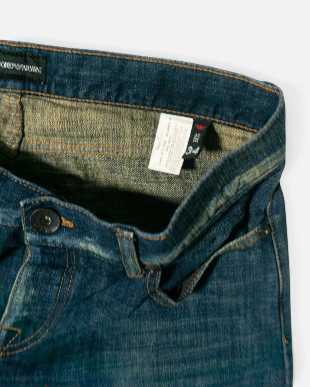 Vaqueros Emporio Armani Anchos Azules Y2K — Talla W34
