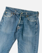 Vaqueros Levi's 501 Azules Distressed Vintage — Talla W33