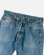 Vaqueros Levi's 501 Azules Distressed Vintage — Talla W33