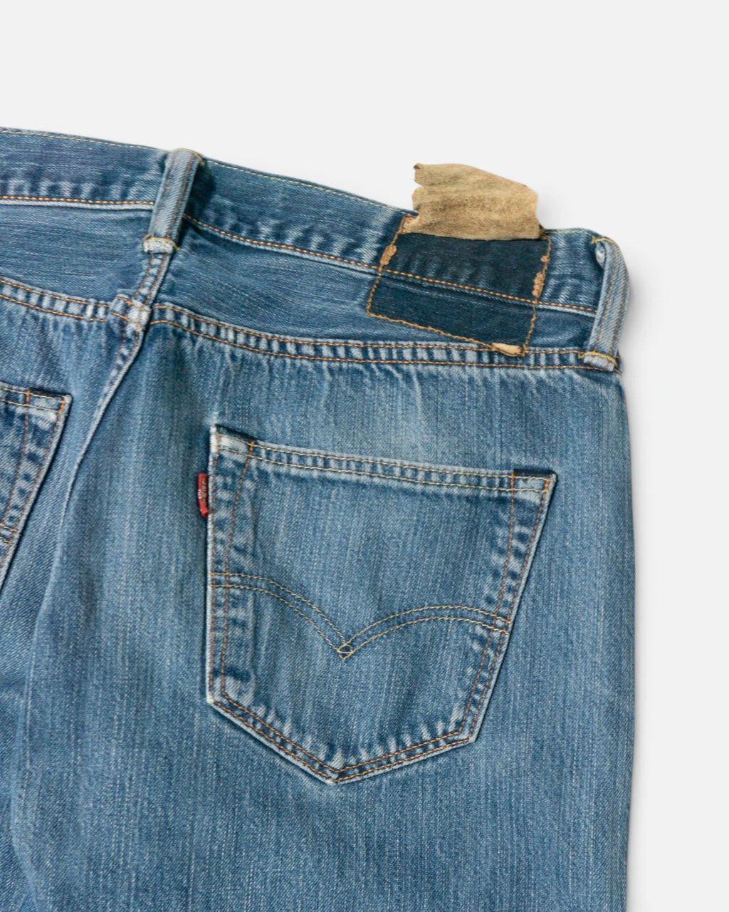 Vaqueros Levi's 501 Azules Distressed Vintage — Talla W33