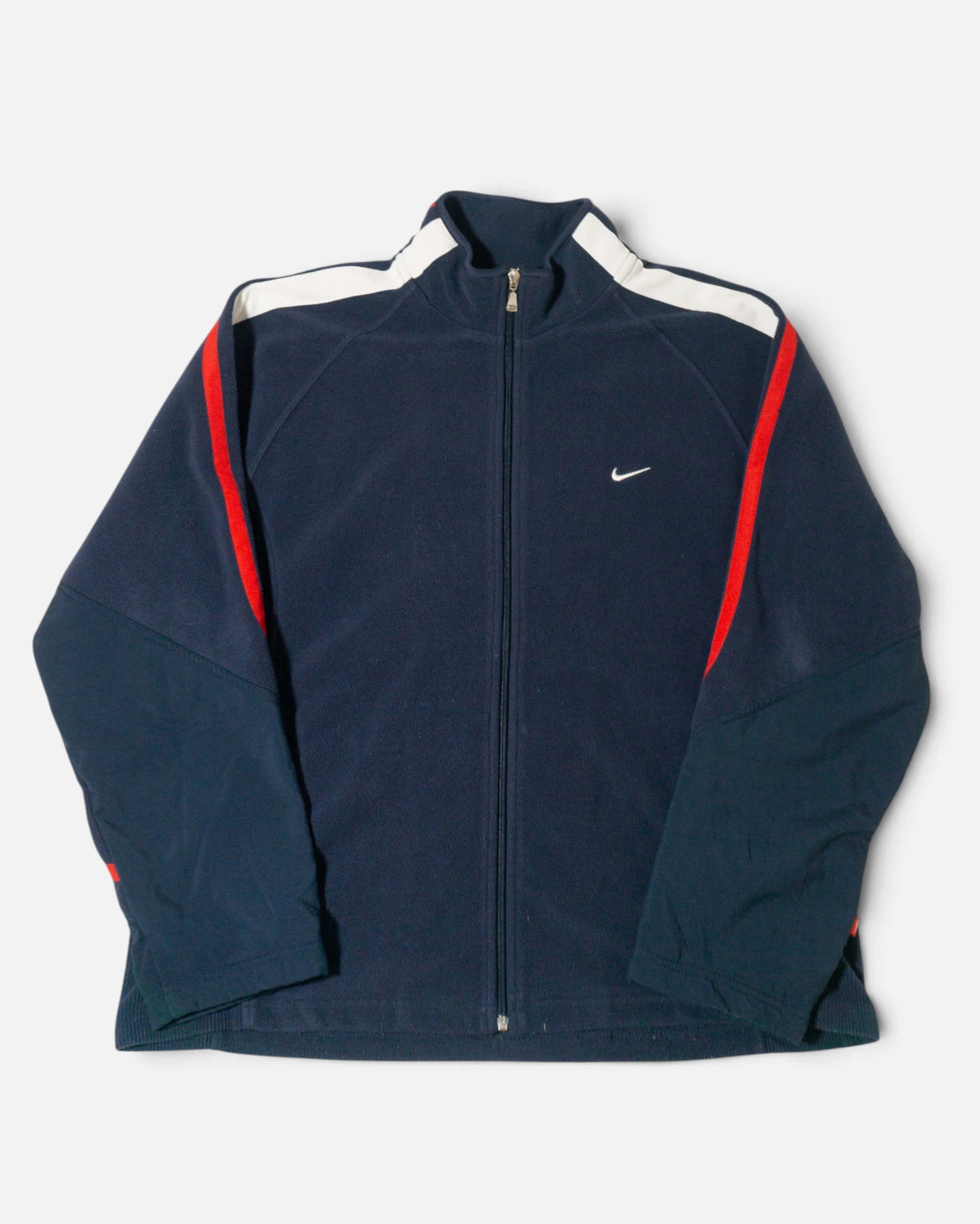 Chaqueta Forro Polar Nike Azul Marino Vintage 00s — Talla L
