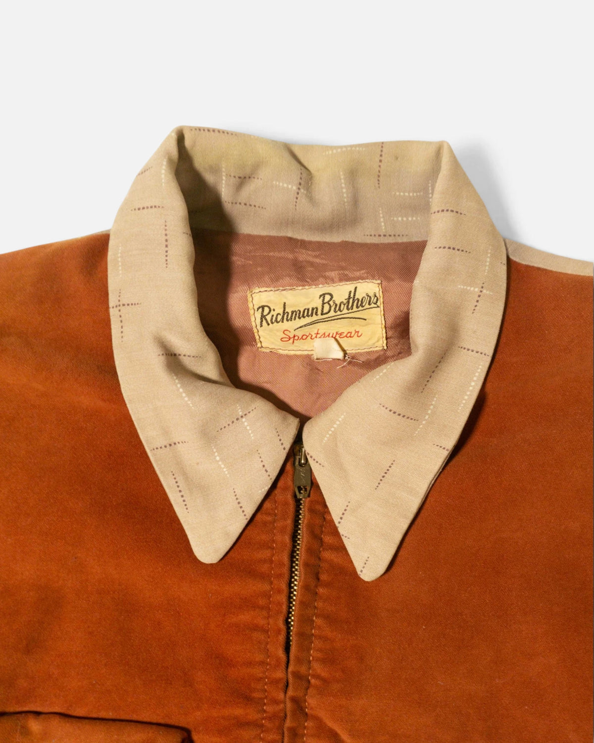 Chaqueta Richman Brothers de Pana y Suede Vintage — Talla 40