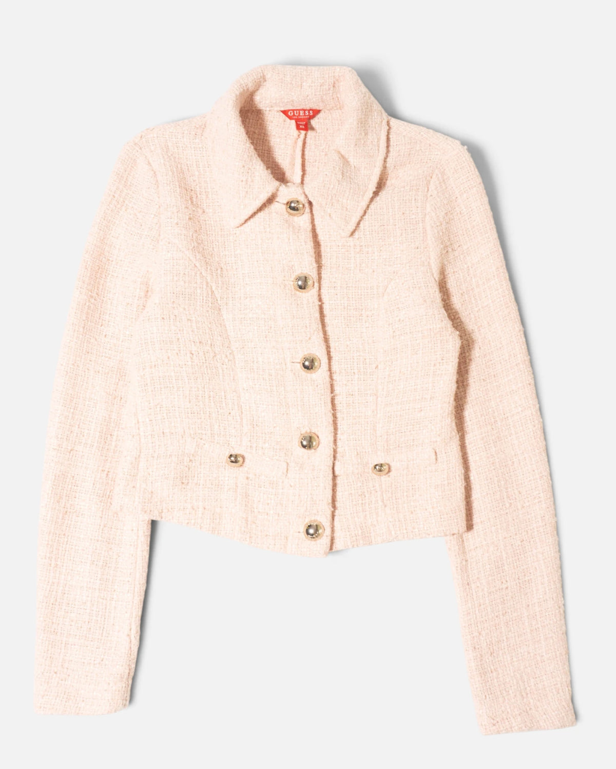 Chaqueta de Tweed Guess Rosa — Talla XS