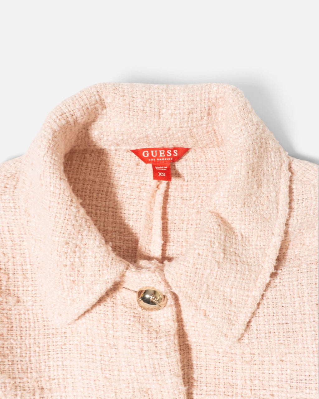 Chaqueta de Tweed Guess Rosa — Talla XS