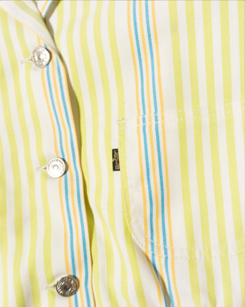 Chaqueta Camisera Miss Levi's a Rayas Vintage — Talla S