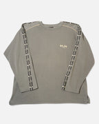 Sudadera Bad Boy Gris con Cintas en las Mangas Vintage — Talla XL