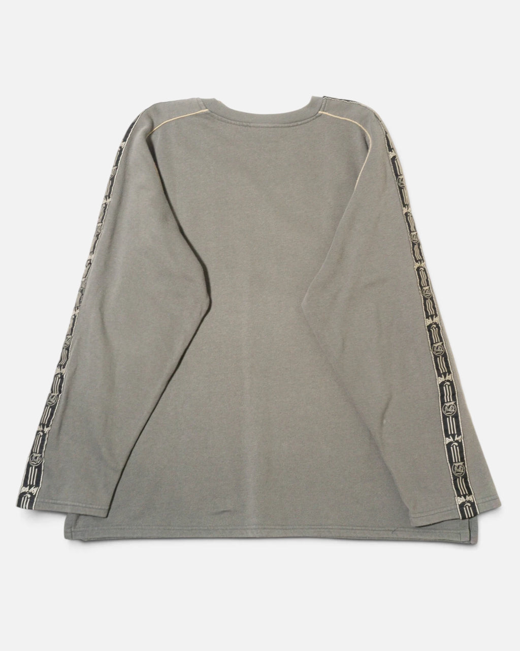 Sudadera Bad Boy Gris con Cintas en las Mangas Vintage — Talla XL