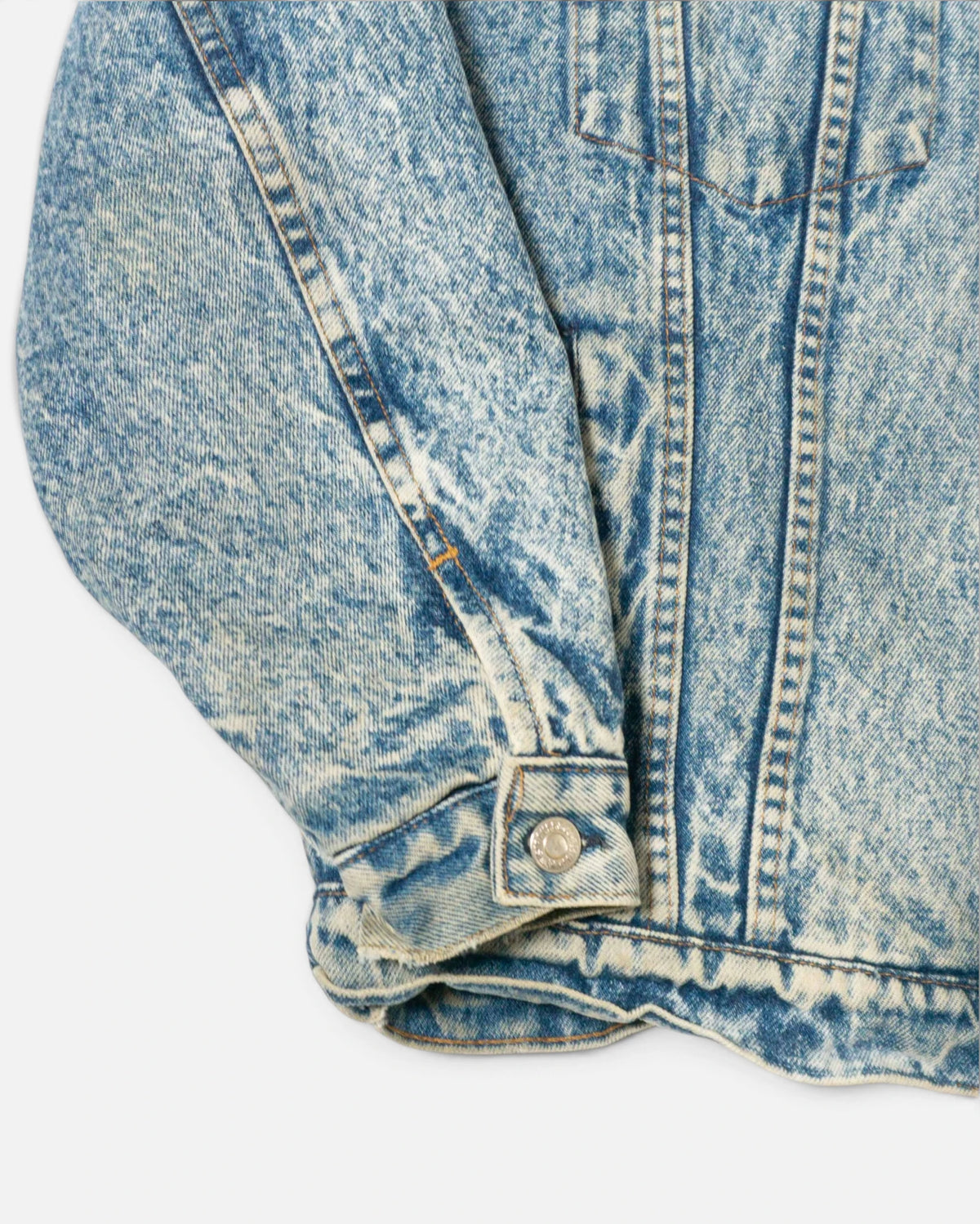 Chaqueta Vaquera Levi's Acid Wash con Borrego Vintage — Talla M