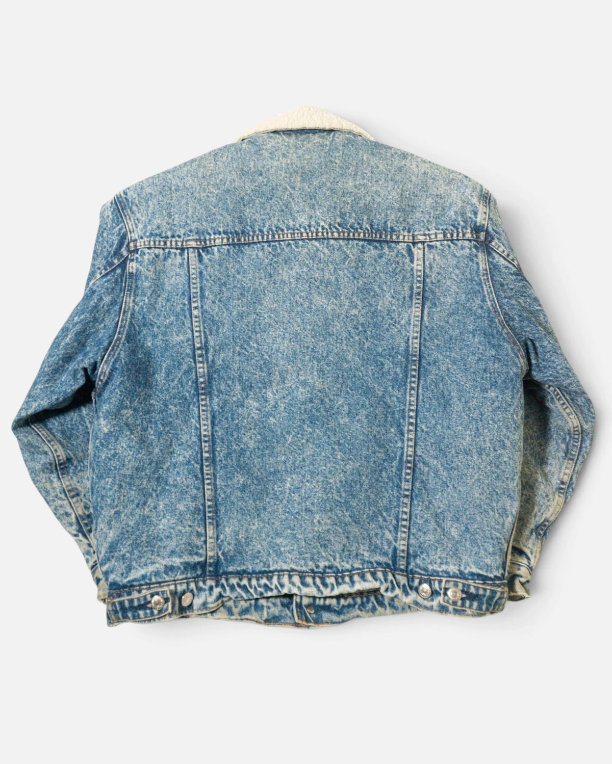 Chaqueta Vaquera Levi's Acid Wash con Borrego Vintage — Talla M