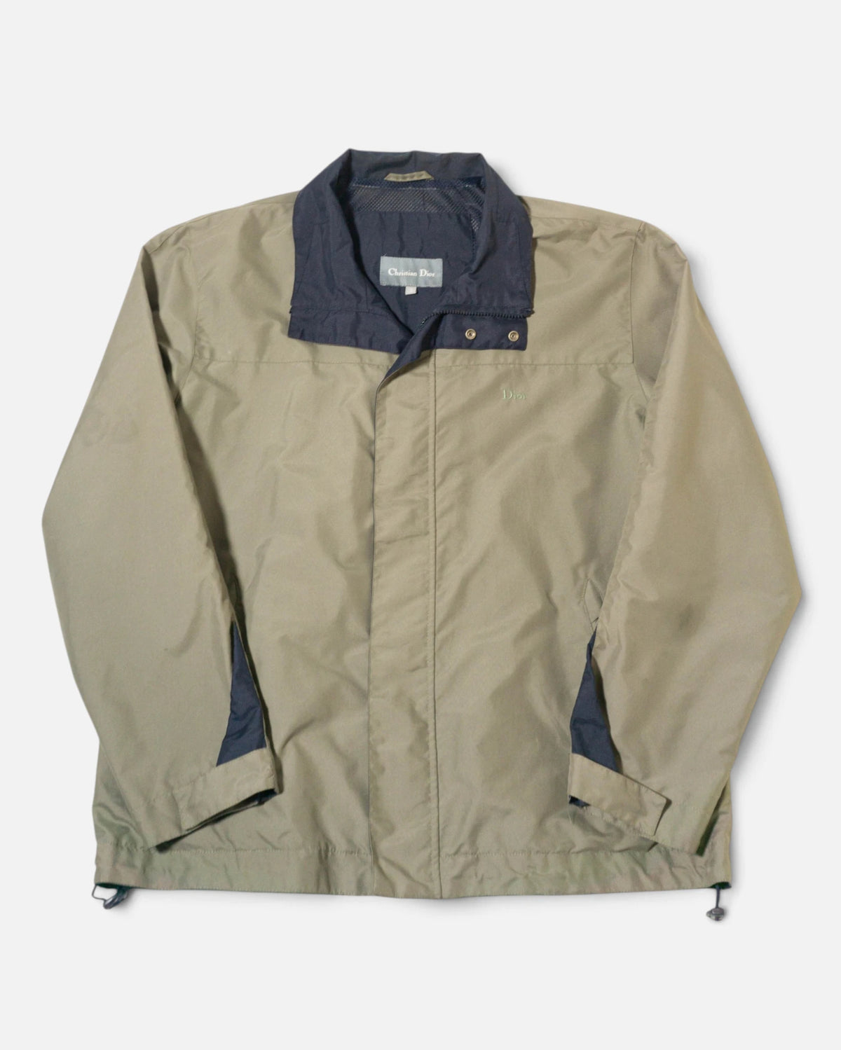 Chaqueta Cortavientos Christian Dior Beige Vintage — Talla L