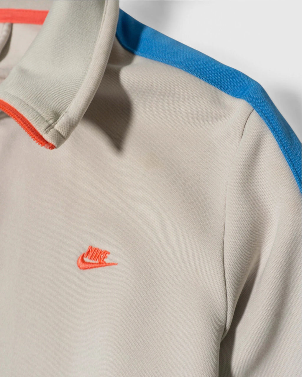 Chaqueta de Chándal Nike Beige y Azul Vintage — Talla S