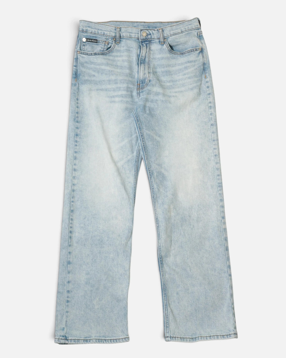 Vaqueros Calvin Klein Rectos Azul Claro — Talla W33