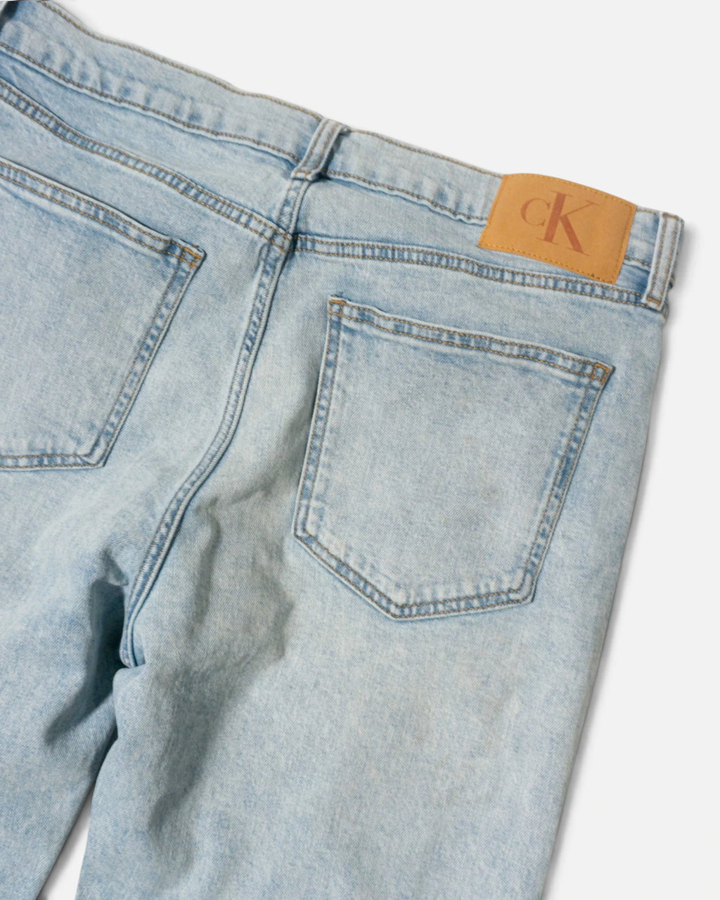 Vaqueros Calvin Klein Rectos Azul Claro — Talla W33