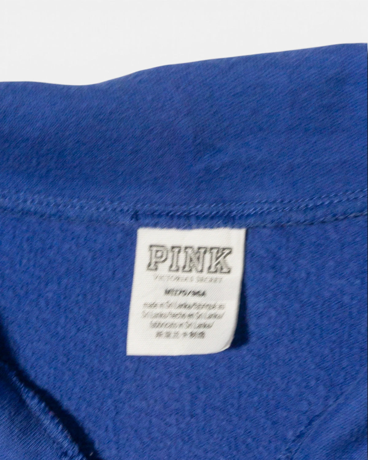 Sudadera Victoria's Secret PINK Azul y Blanca Mujer — Talla M