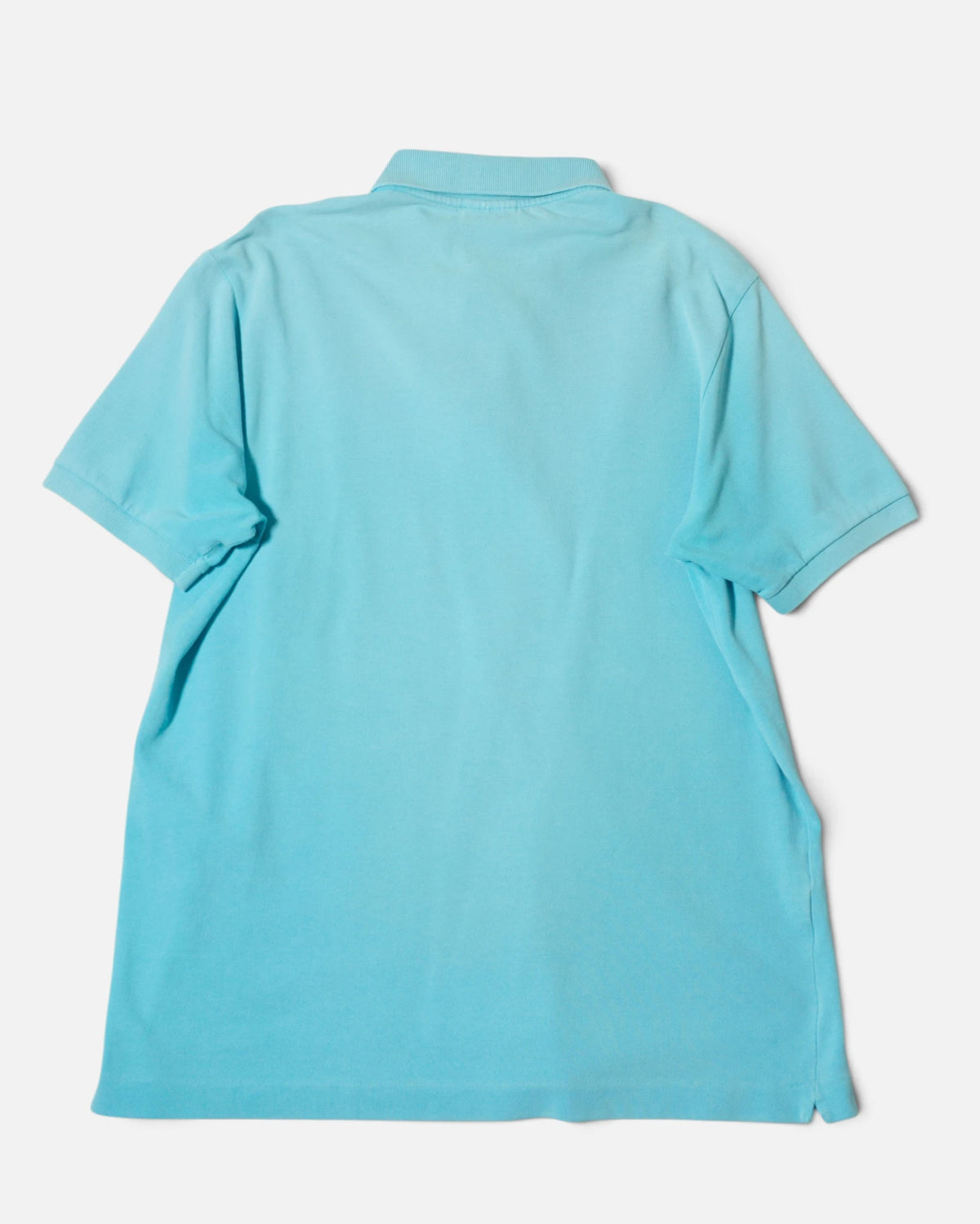 Polo Lacoste Azul Celeste Vintage — Talla S