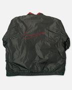 Chaqueta Nike Reversible Negra y Roja Vintage 90s — Talla L