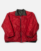 Chaqueta Nike Reversible Negra y Roja Vintage 90s — Talla L