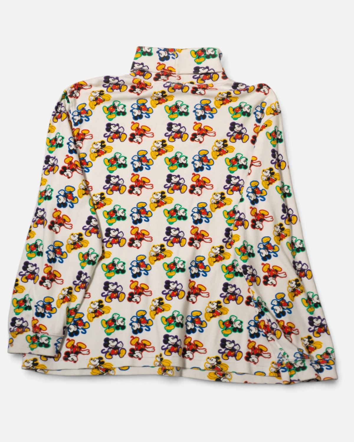 Jersey Cuello Alto Mickey Vintage 90s Mujer — Talla XL
