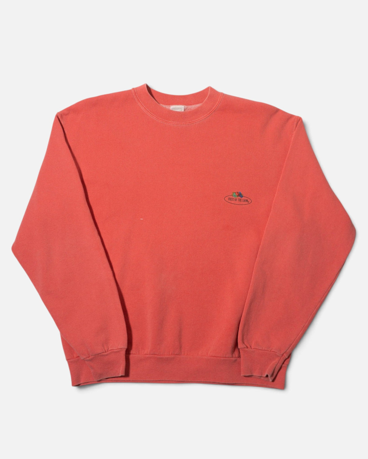 Sudadera Fruit of the Loom Coral Vintage 90s — Talla S