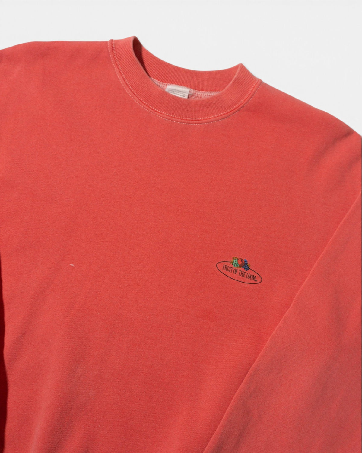 Sudadera Fruit of the Loom Coral Vintage 90s — Talla S