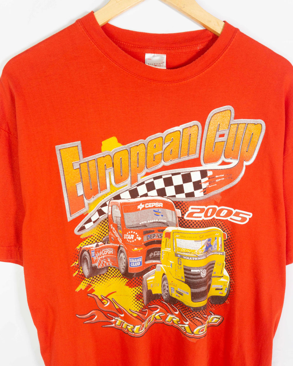 Camiseta print Truck European Cup 2005 roja XXL