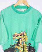 Camiseta estampada vintage 90s verde L