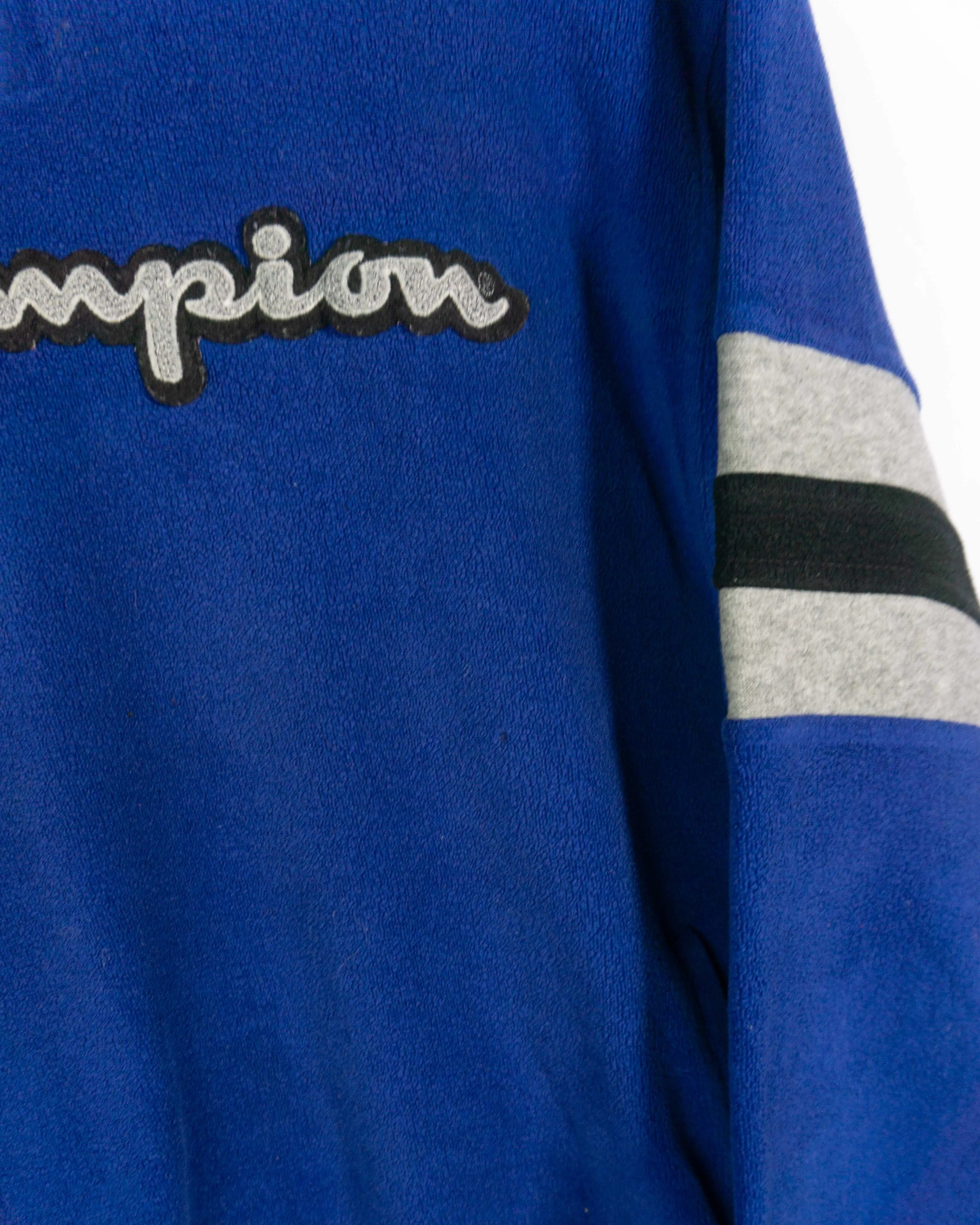 Forro polar Champion vintage 00s azul/negro S