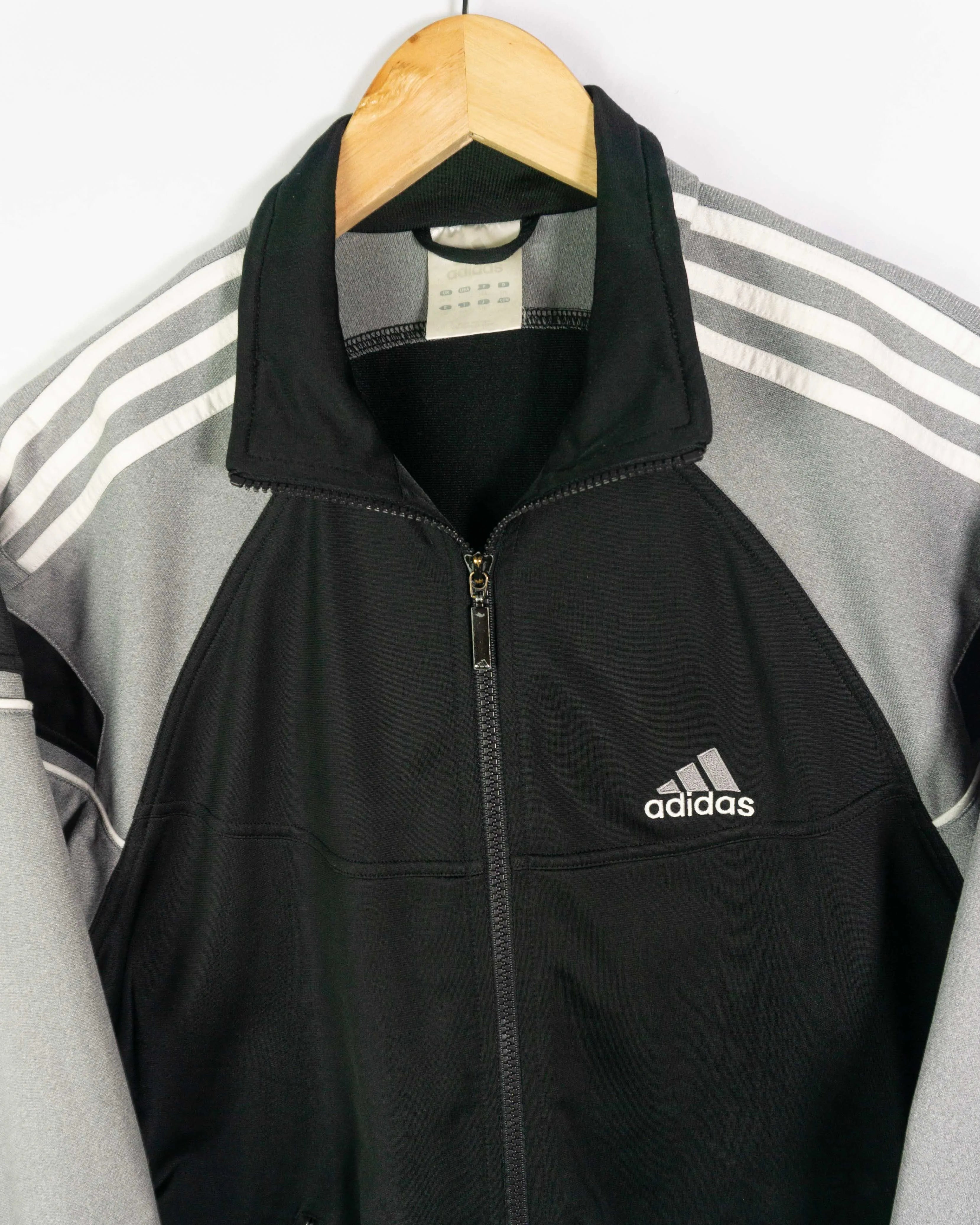 Chaqueta deportiva Adidas vintage 00s negro/gris M
