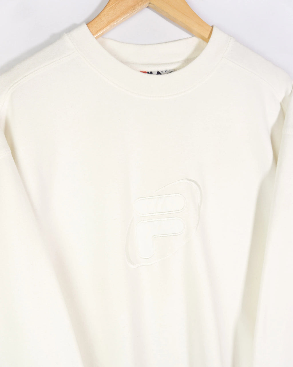 Sudadera Fila vintage 90s blanco L