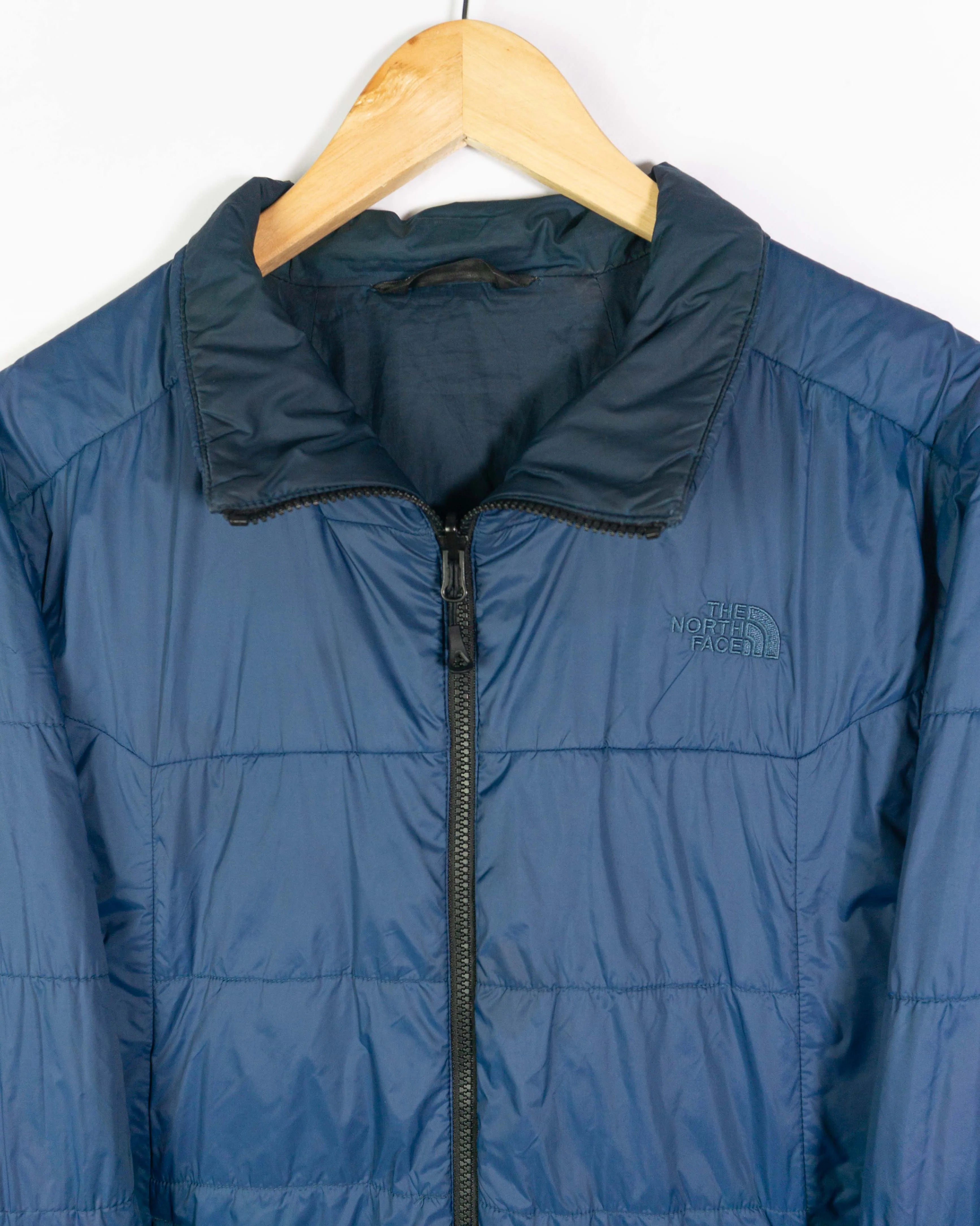 Abrigo acolchado The North Face azul oscuro M