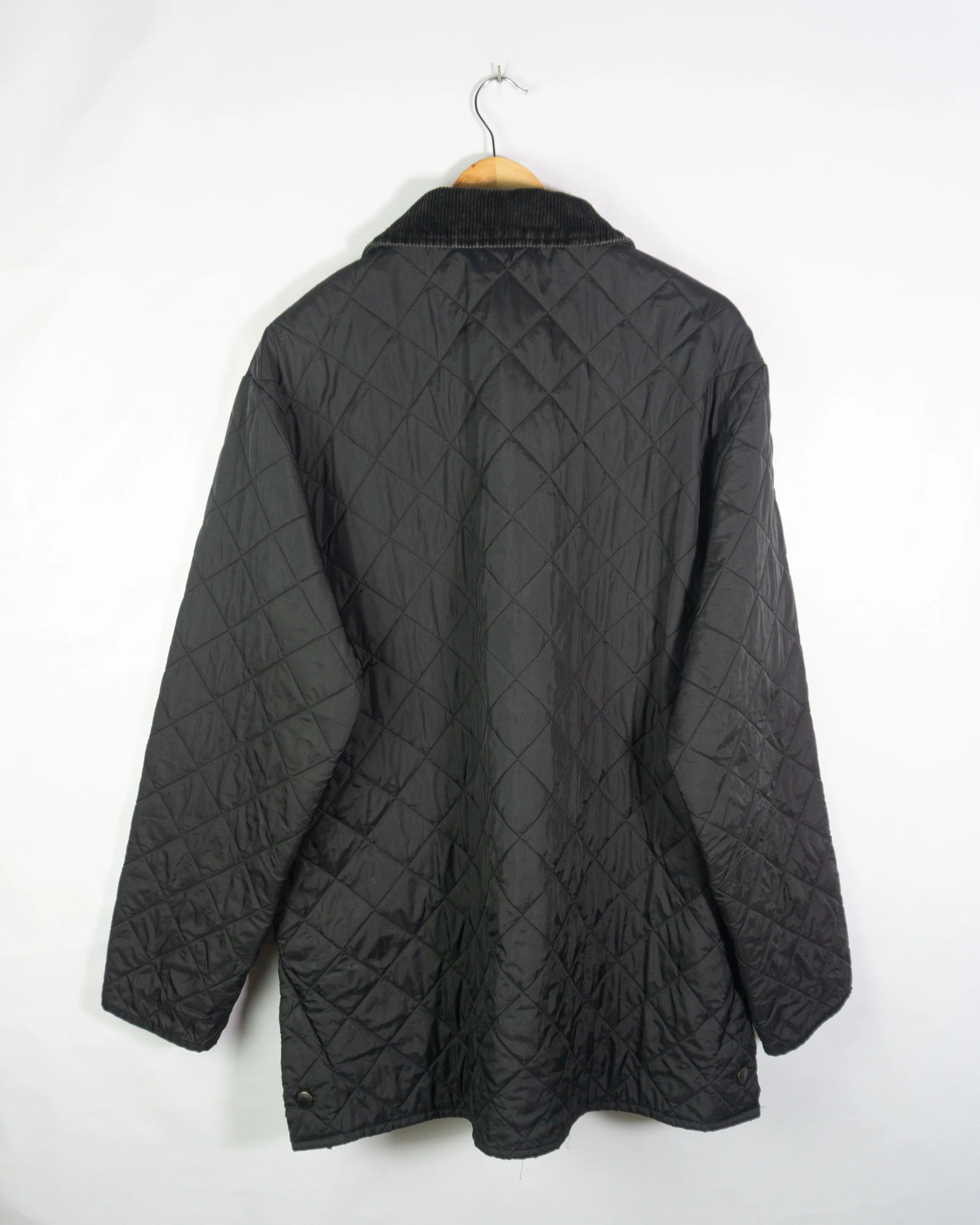 Chaqueta acolchada Barbour vintage negro XL