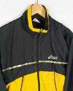Chaqueta deportiva Asics vintage 90s negro/amarillo M