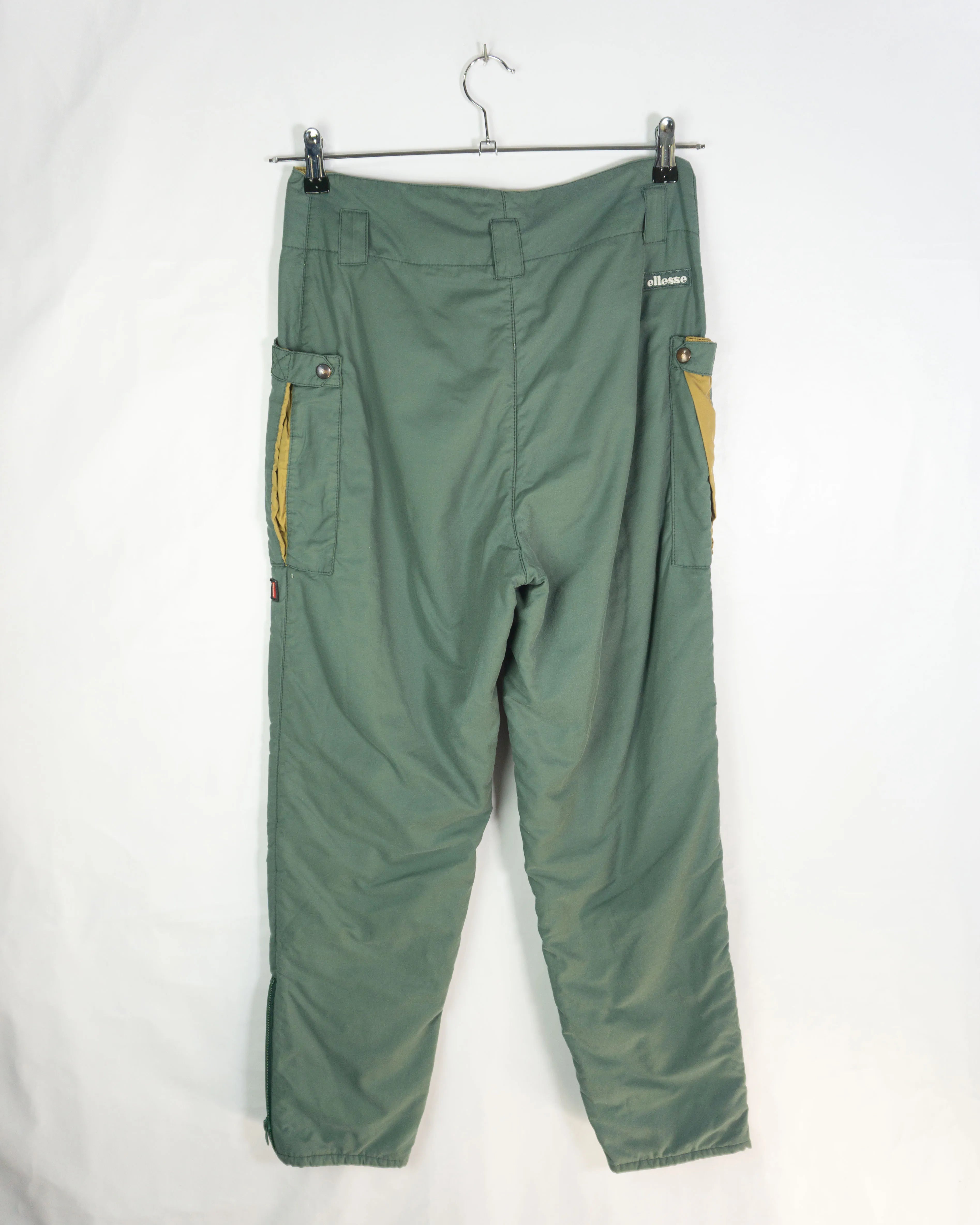 Pantalón de nieve Ellesse vintage 90s verde S