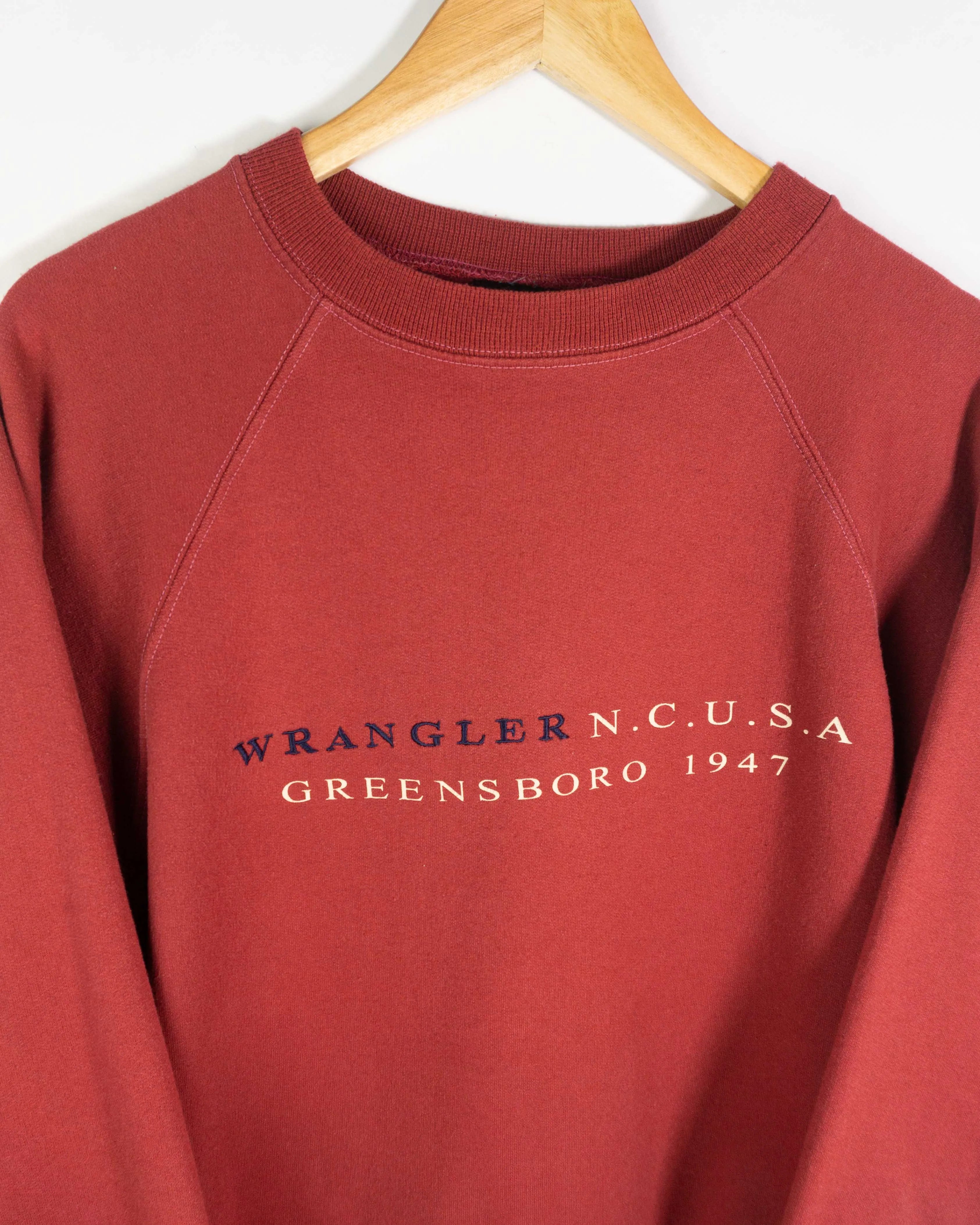 Sudadera Wrangler vintage rojo L