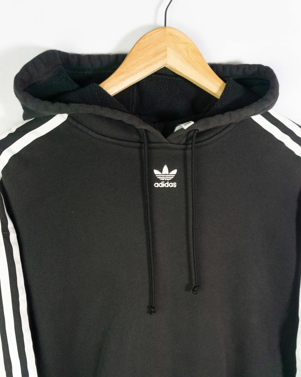 Sudadera crop Adidas negro/blanco XS